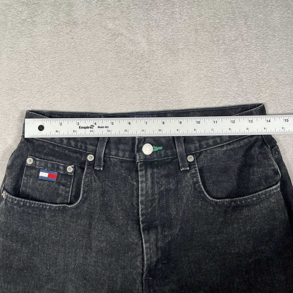 VTG Tommy Hilfiger 'Perfect' Jean Women 10 Logo Straight Leg Y2K High Rise Denim - Picture 8 of 9